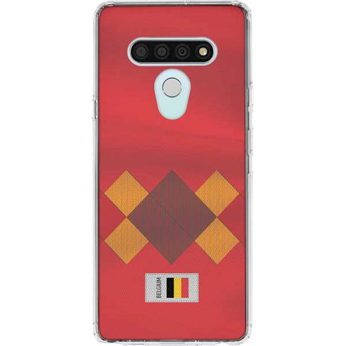Belgium Soccer Flag LG Stylo 6 Clear Case